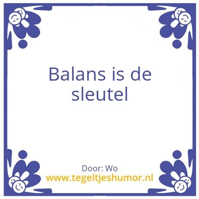 Tegeltje: Wa