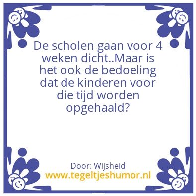 Tegeltje: Corona