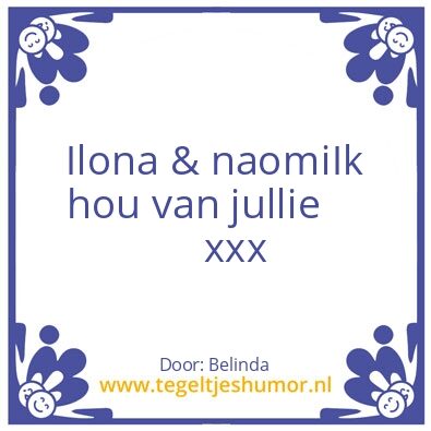 Tegeltje: Love