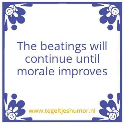 Tegeltje: Beatings
