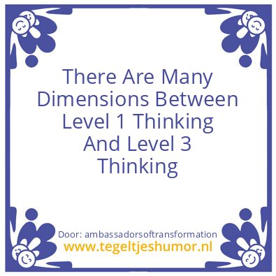 Tegeltje: Many Dimensions