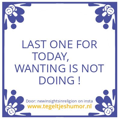 Tegeltje: To Be Confident !