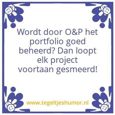Tegeltje: Portfoliomanagement