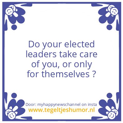 Tegeltje: Your Elected Leaders..