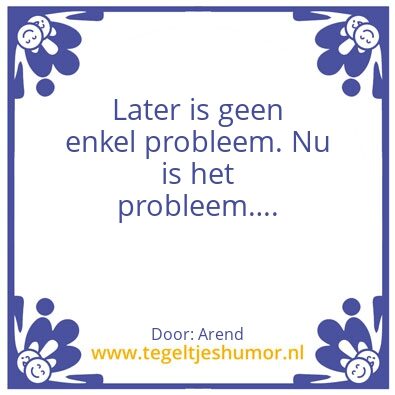 Tegeltje: probleem