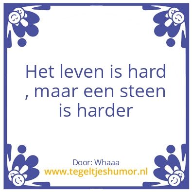 Tegeltje: Henk de steen