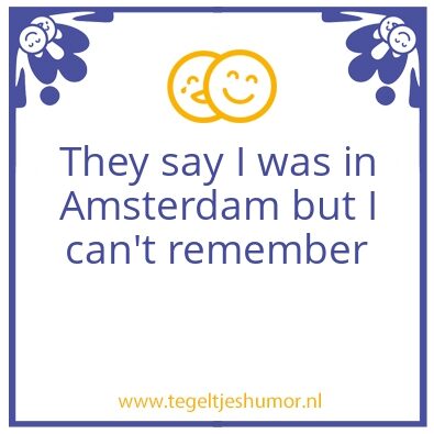 Tegeltje: They