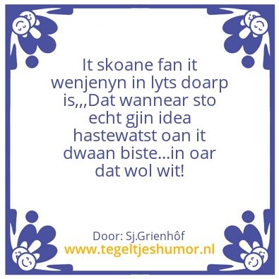 Tegeltje: Tegeltje