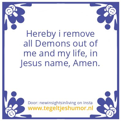 Tegeltje: Silent Demons.