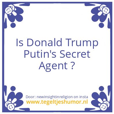 Tegeltje: Secret Agent ?