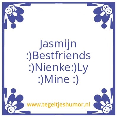 Tegeltje: Bestfriends