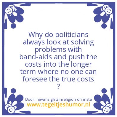 Tegeltje: “your politician”