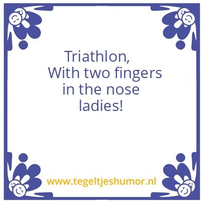 Tegeltje: Triathlon