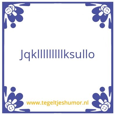 Tegeltje: Spieker