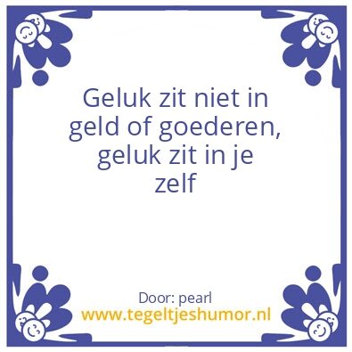 Tegeltje: geluk