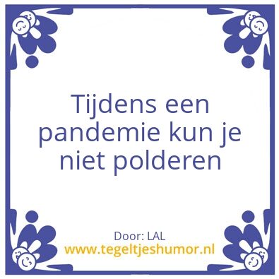 Tegeltje: Covid