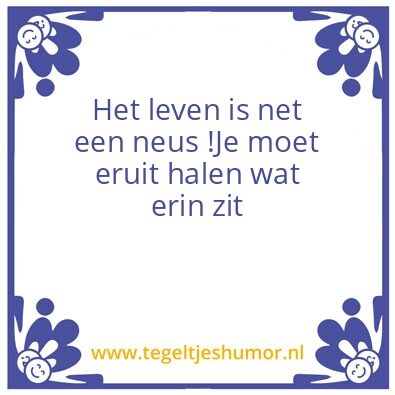 Tegeltje: Neus