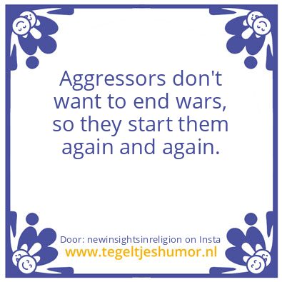Tegeltje: War ?