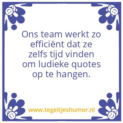 Tegeltje: Werk
