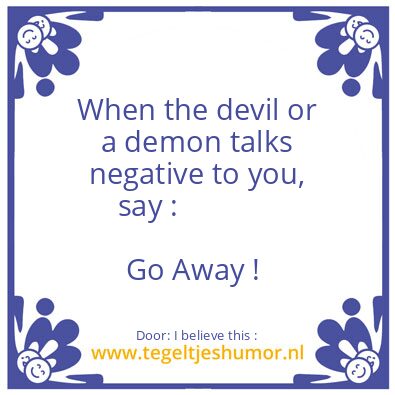 Tegeltje: devil or demon  ?