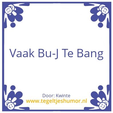 Tegeltje: Tegeltje