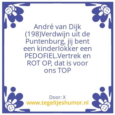 Tegeltje: A.v.D.