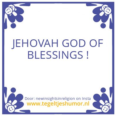 Tegeltje: Count your blessings !