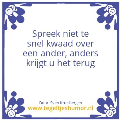 Tegeltje: Noibe