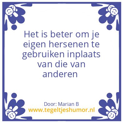 Tegeltje: Marian Borg
