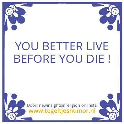 Tegeltje: The Life You Want..