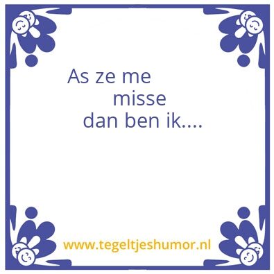 Tegeltje: harrie
