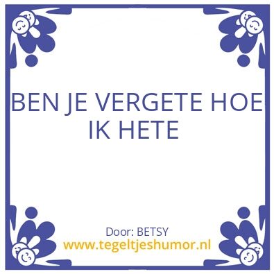 Tegeltje: LIEF
