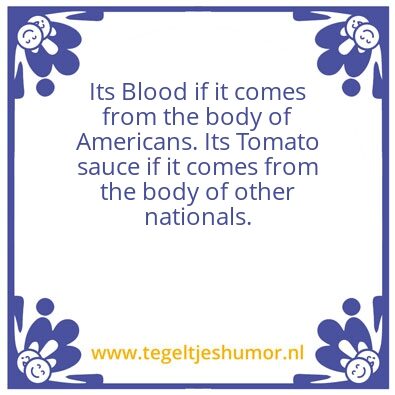 Tegeltje: AMERICAN THINKING