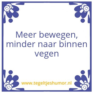 Tegeltje: Afvallen