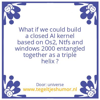 Tegeltje: Universe