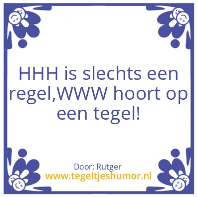 Tegeltje: Effectief