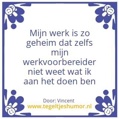 Tegeltje: X