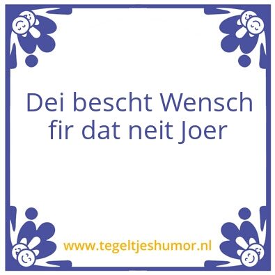 Tegeltje: Nieuwjaar