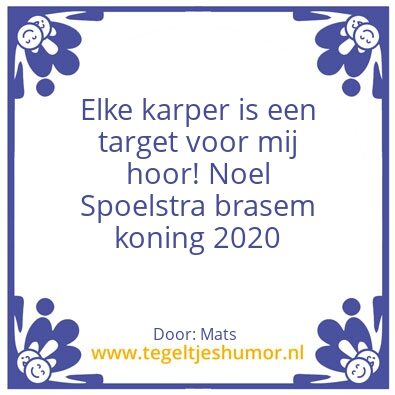 Tegeltje: Brasem