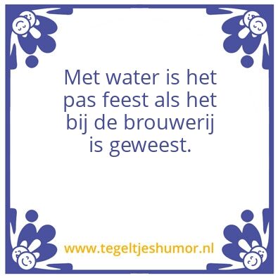 Tegeltje: Water