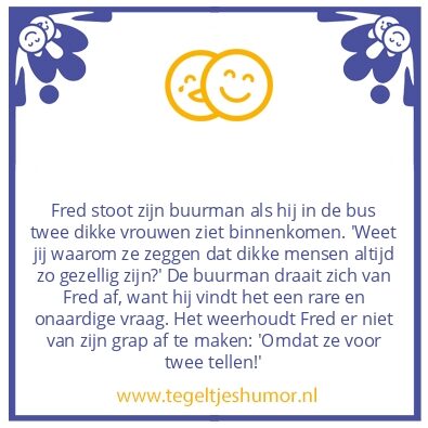 Tegeltje: Twee dikke vrouwen