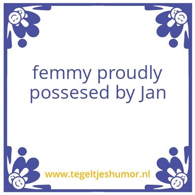 Tegeltje: sub femmy