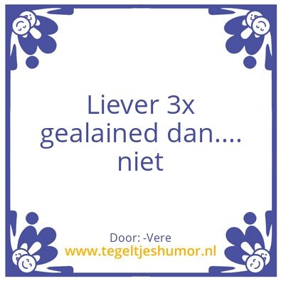 Tegeltje: .