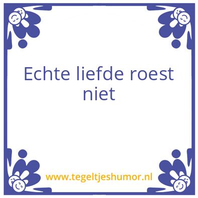 Tegeltje: Liefde