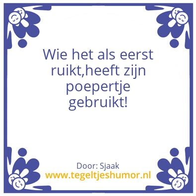 Tegeltje: Sjaak