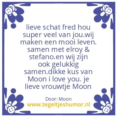 Tegeltje: Fred