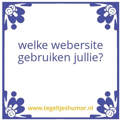 Tegeltje: welke stie