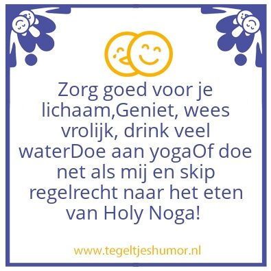 Tegeltje: Levens tip
