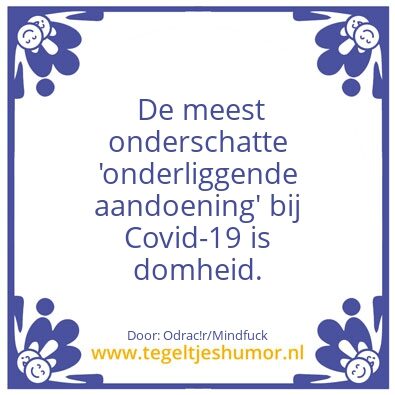 Tegeltje: CORONA