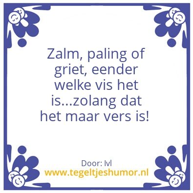 Tegeltje: Vis